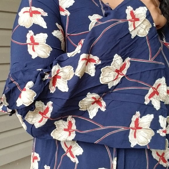 HE LOVES ME NAVY FLORAL MINI SHIFT DRESS - Picture 7 of 12